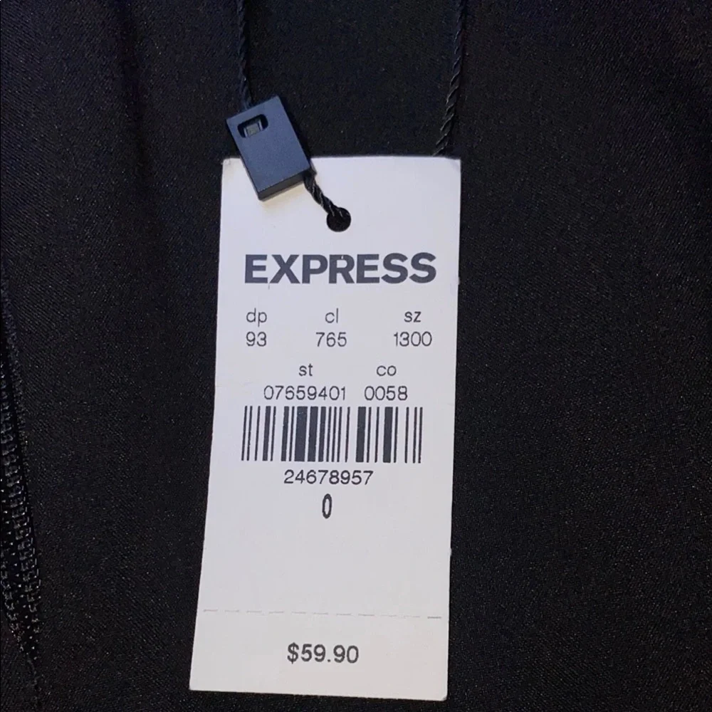 Express Black Asymmetrical Wrap Mini Skirt